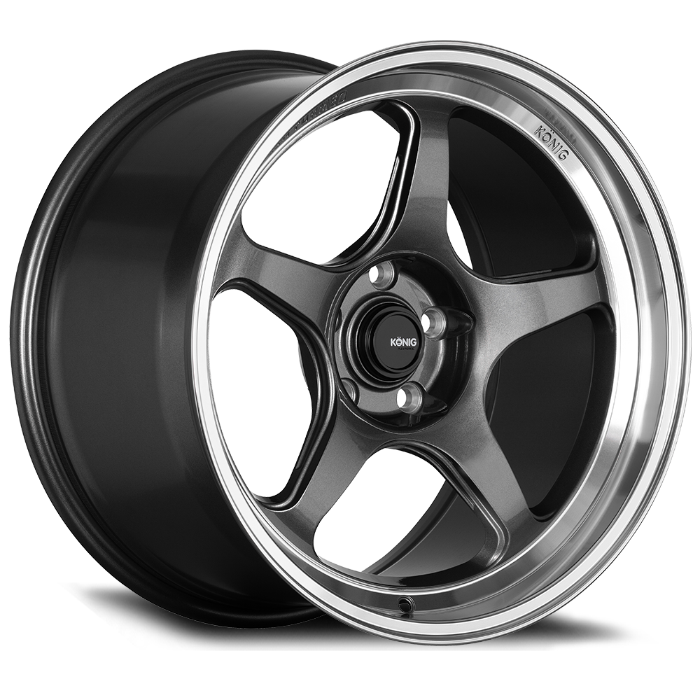 Konig Hyperspec Anthracite Metallic w/ Mirror Machined Lip