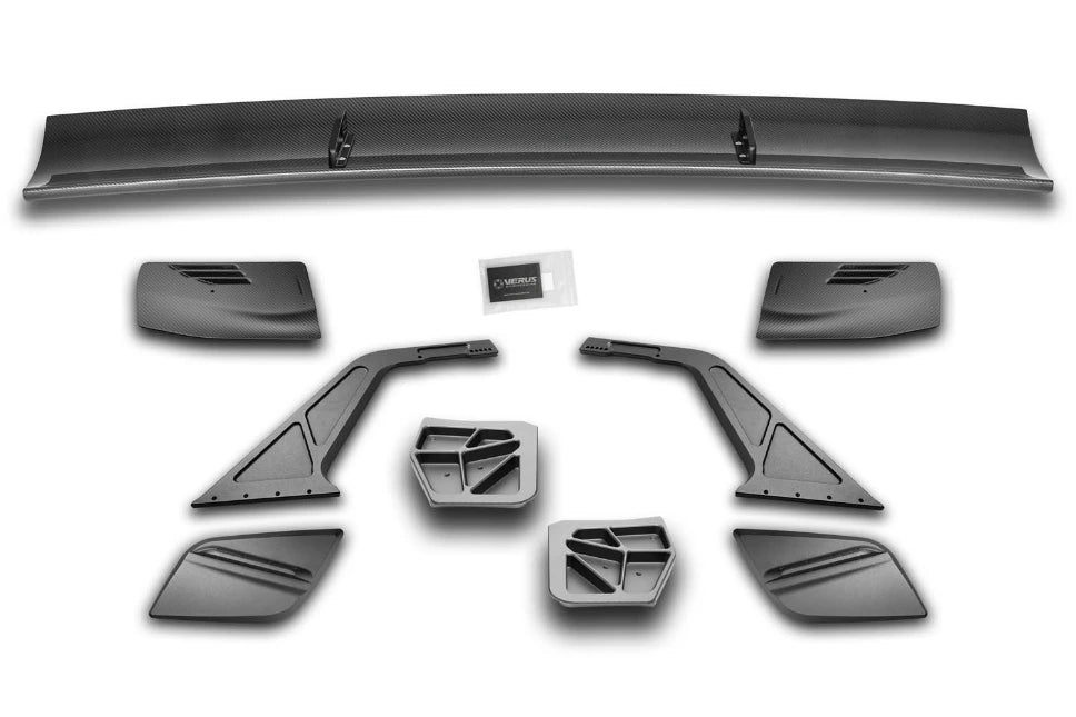 Verus Engineering swan neck WCW rear wing kit for Chevrolet Corvette Stingray and Z06 C8