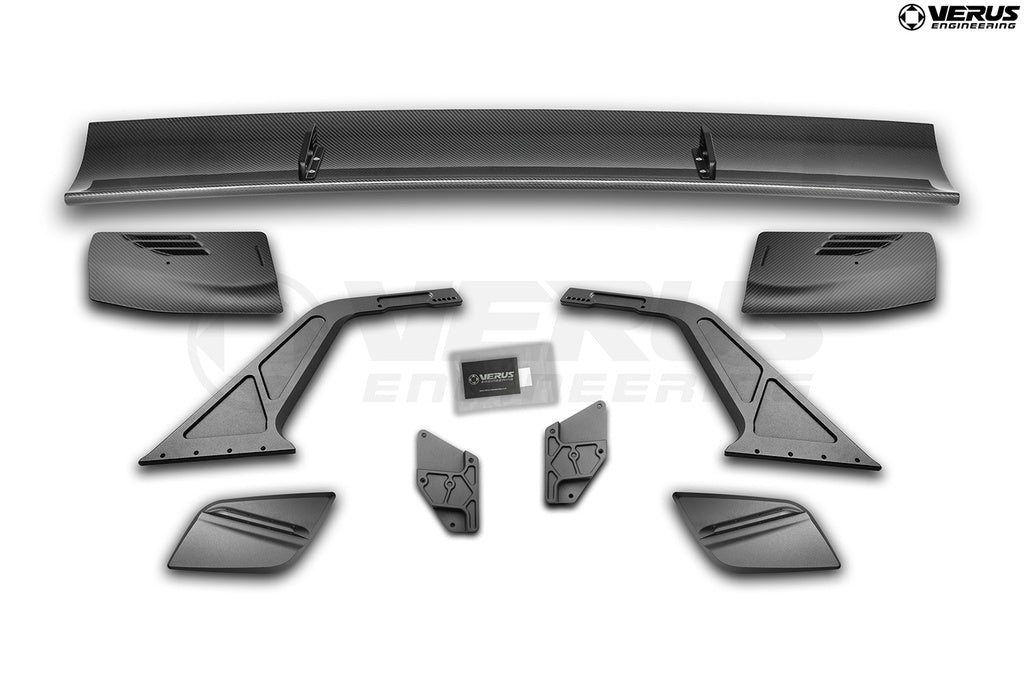 Verus Engineering swan neck UCW rear wing kit for Chevrolet Corvette Convertible C8