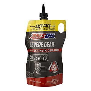 AMSOIL SEVERE GEAR 75W-90 100% Synthetic Gear Lube, 1 Quart Easy-Pack