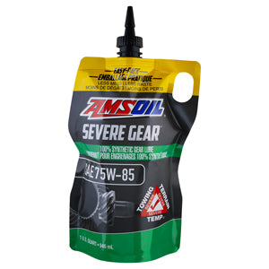 AMSOIL SEVERE GEAR 75W-85 100% Synthetic Gear Lube, 1 Quart Easy-Pack