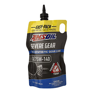 AMSOIL SEVERE GEAR 75W-140 100% Synthetic Gear Lube, 1 Quart Easy-Pack