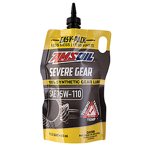 AMSOIL SEVERE GEAR 75W-110 100% Synthetic Gear Lube, 1 Quart Easy-Pack