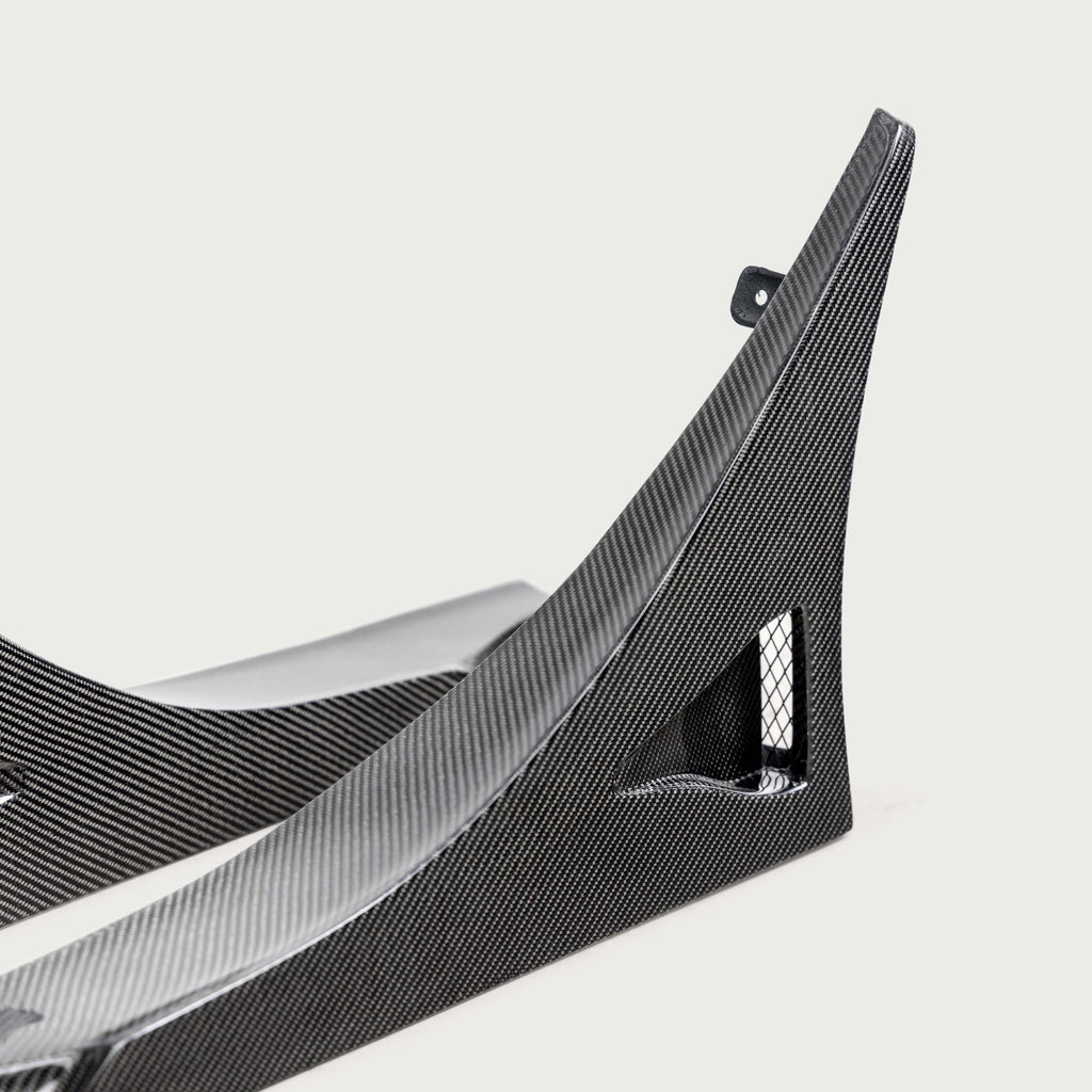 Seibon 2023-2025 Honda Civic Type R MB-Style Carbon Fiber Rear Side Skirt Extensions - photo 3