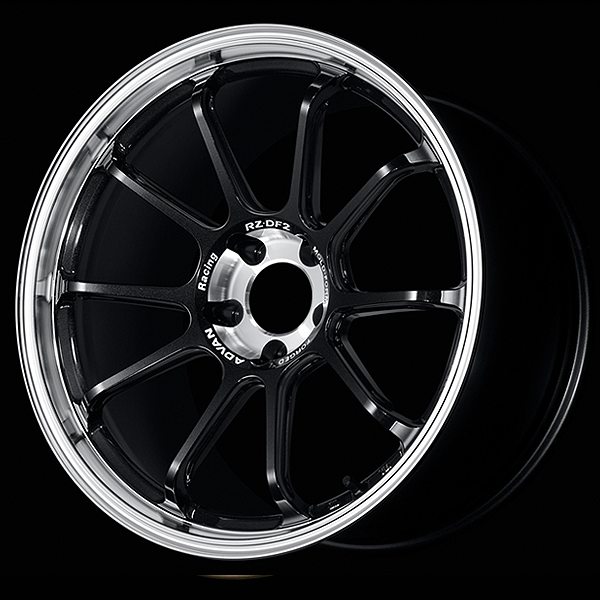 Advan RZ-DF2 Diamond Cut and Racing Titanium Black