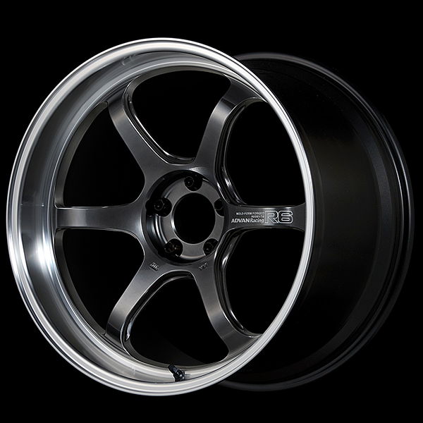 Advan R6 Machining and Racing Hyper Black