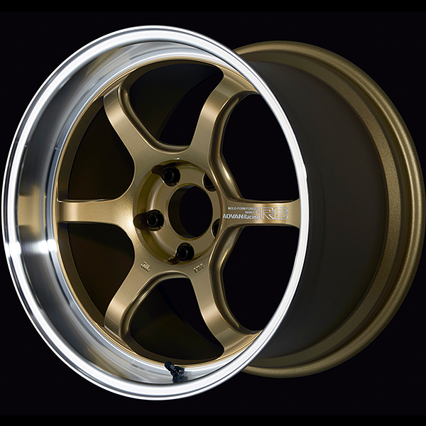 Advan R6 Machining and Racing Brass Gold
