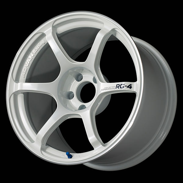 Advan RG-4 Racing White Metallic and Ring