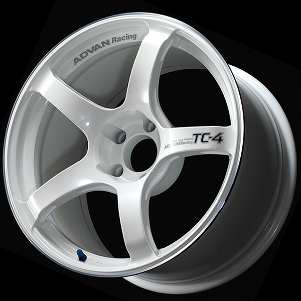 Advan TC4 Racing White Metallic and Ring